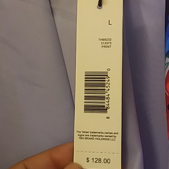 Blue Floral Tahari Jacket - Picture 4 of 7